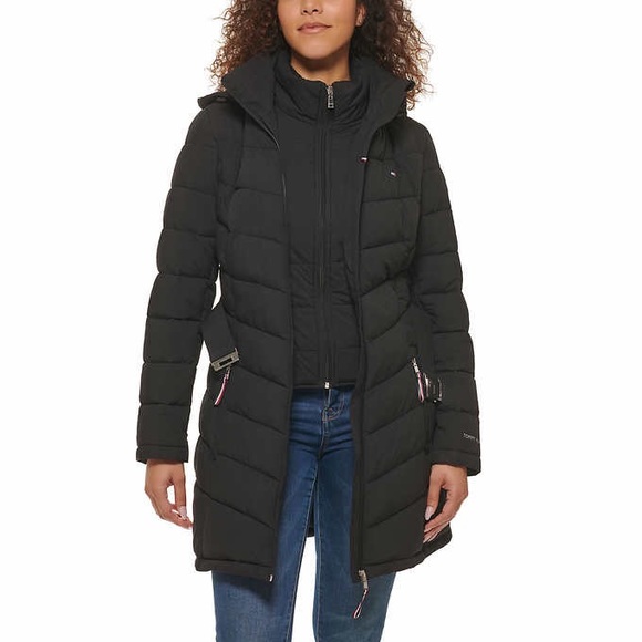 Tommy Hilfiger - Belted Puffer Winter Jacket - Picture 3 of 8